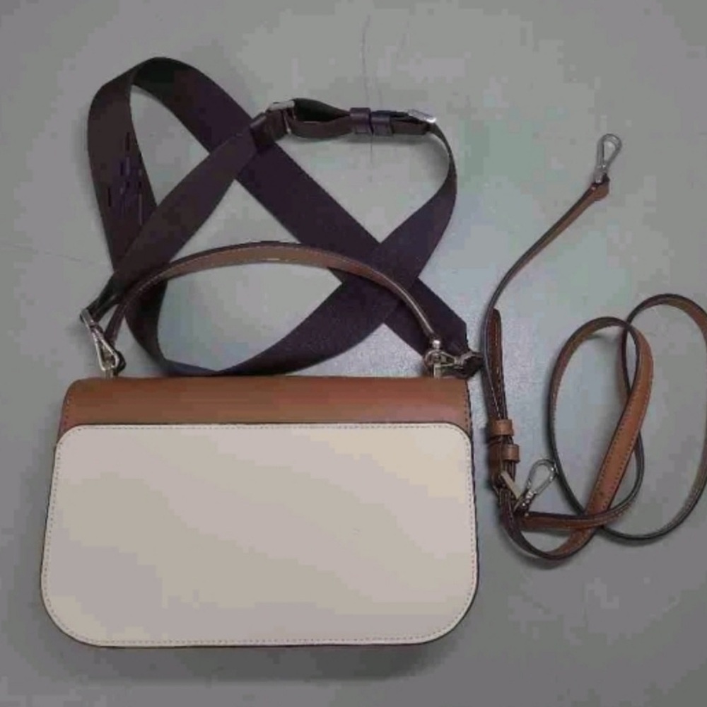 Kate Spade-Audrey Flap Colorblock Crossbody Bag (Neutral 🤎🤍)NWOT - Picture 12 of 12